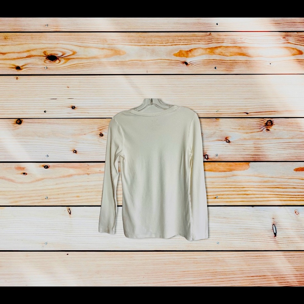 Faded Glory Embellished Long Sleeve Shirt Sz M. - Picture 2 of 5